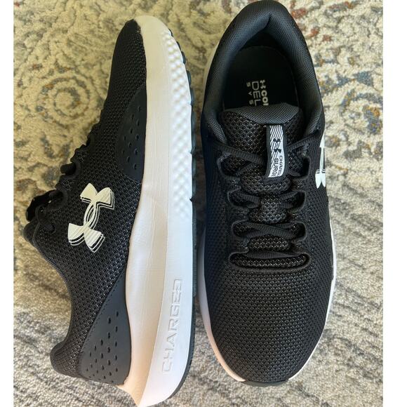 Men's Under Armour Surge 4 Running Shoes Size 10.5 Black / Anthracite / White - Picture 1 of 10